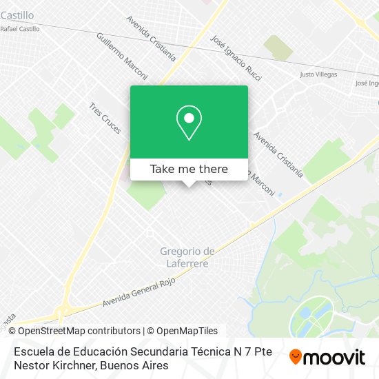 Mapa de Escuela de Educación Secundaria Técnica N 7 Pte Nestor Kirchner