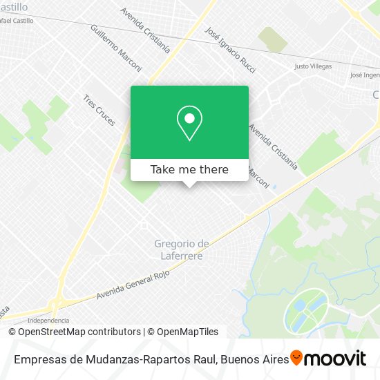 Mapa de Empresas de Mudanzas-Rapartos Raul