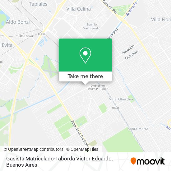 Mapa de Gasista Matriculado-Taborda Victor Eduardo