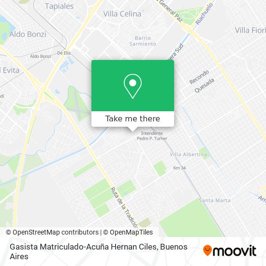 Gasista Matriculado-Acuña Hernan Ciles map