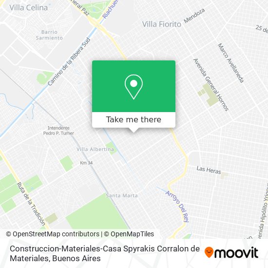 Mapa de Construccion-Materiales-Casa Spyrakis Corralon de Materiales