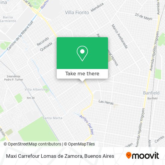 Maxi Carrefour Lomas de Zamora map