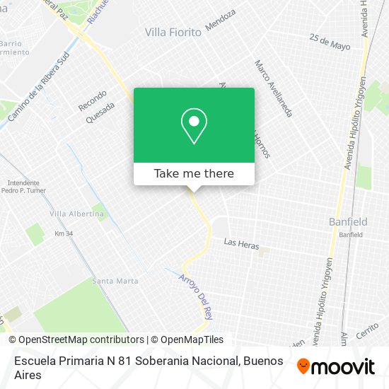Escuela Primaria N 81 Soberania Nacional map