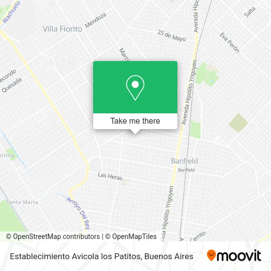 Mapa de Establecimiento Avicola los Patitos