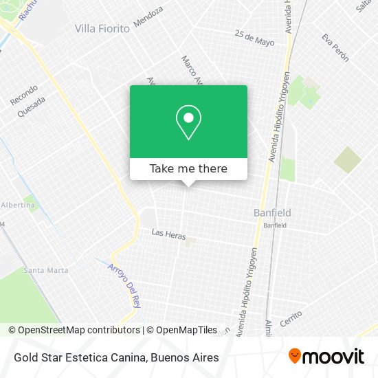 Mapa de Gold Star Estetica Canina