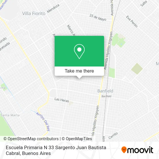 Escuela Primaria N 33 Sargento Juan Bautista Cabral map