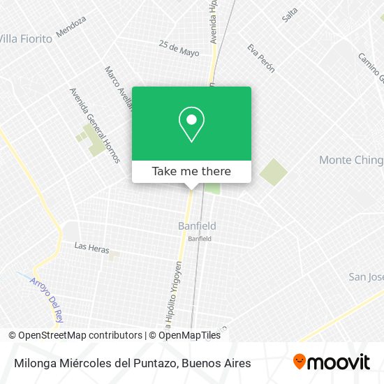 Milonga Miércoles del Puntazo map