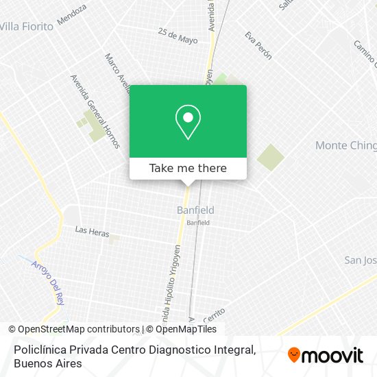 Mapa de Policlínica Privada Centro Diagnostico Integral