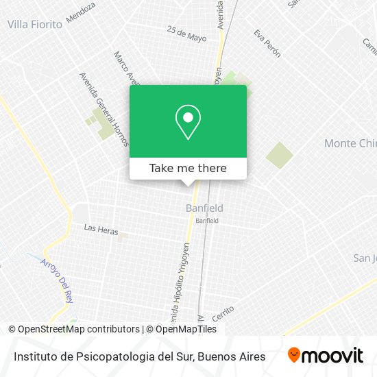 Mapa de Instituto de Psicopatologia del Sur