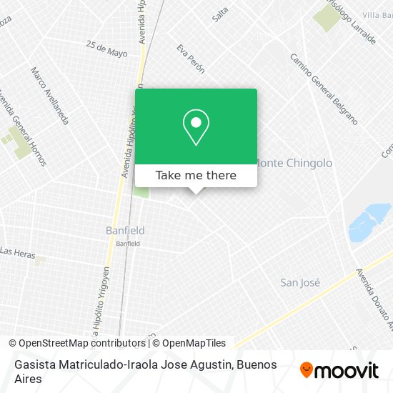 Gasista Matriculado-Iraola Jose Agustin map