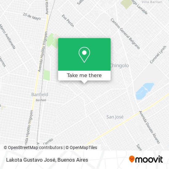 Lakota Gustavo José map