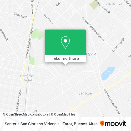 Mapa de Santeria San Cipriano Videncia - Tarot