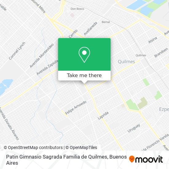 Mapa de Patin Gimnasio Sagrada Familia de Quilmes