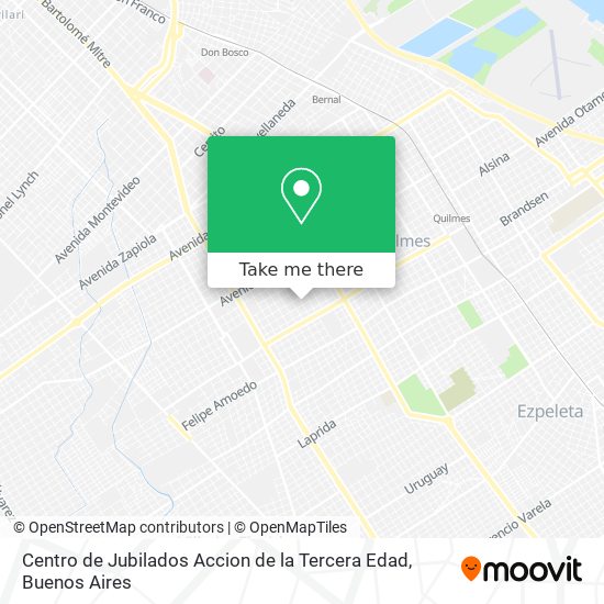 Mapa de Centro de Jubilados Accion de la Tercera Edad