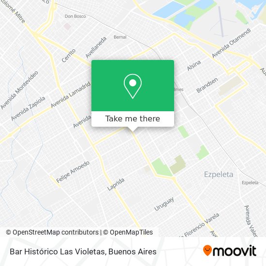 Bar Histórico Las Violetas map