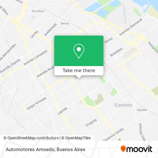 Automotores Amoedo map