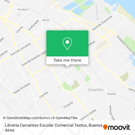Mapa de Libreria Cervantes Escolar Comercial Textos