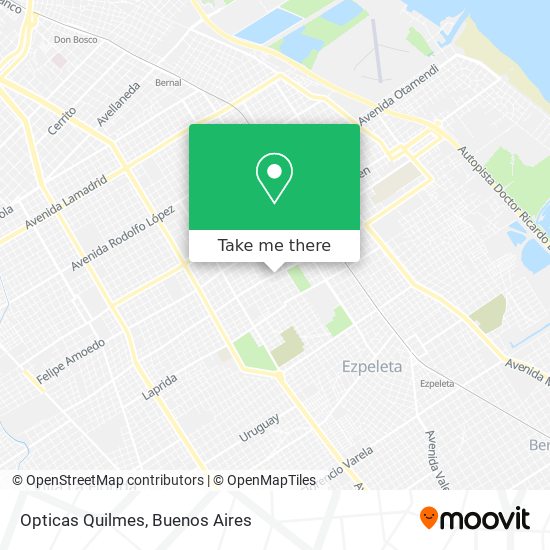 Mapa de Opticas Quilmes