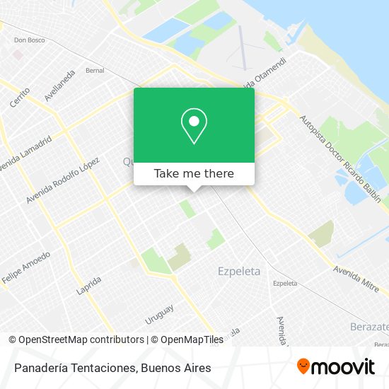 Panadería Tentaciones map