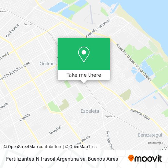 Mapa de Fertilizantes-Nitrasoil Argentina sa
