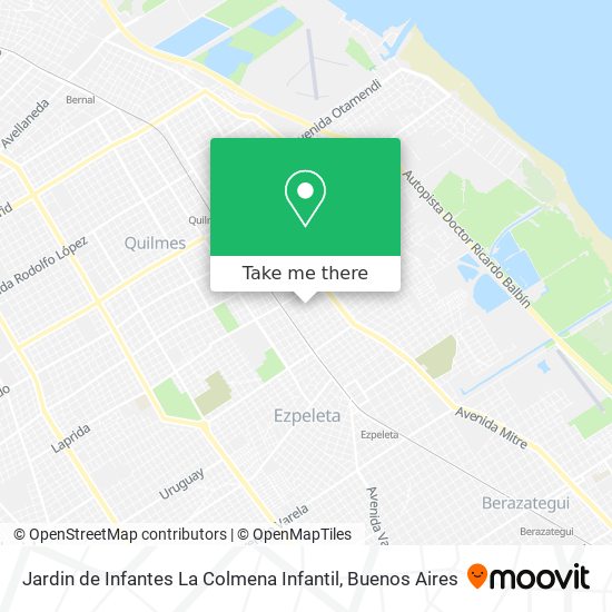 Mapa de Jardin de Infantes La Colmena Infantil