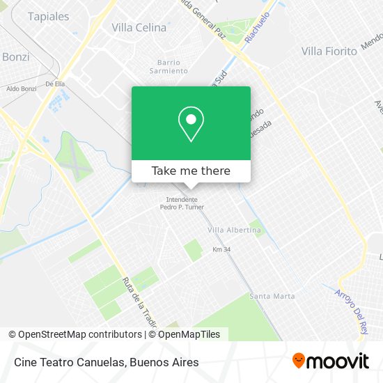 Cine Teatro Canuelas map