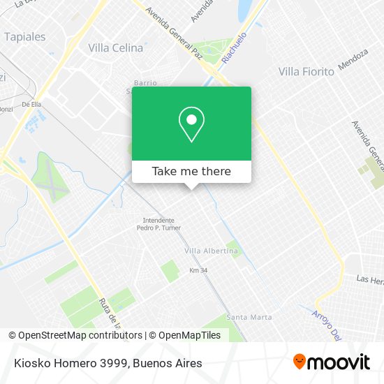 Kiosko Homero 3999 map