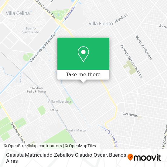 Gasista Matriculado-Zeballos Claudio Oscar map