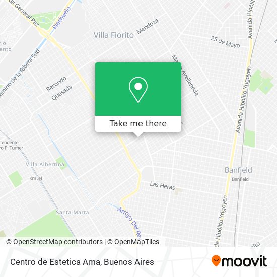 Mapa de Centro de Estetica Ama