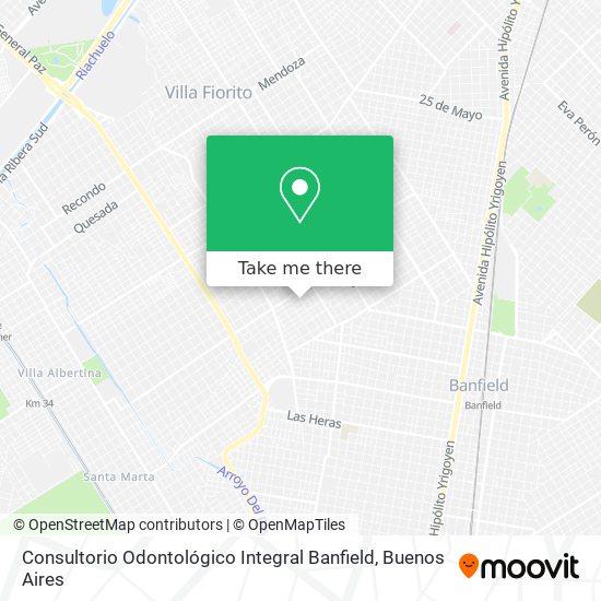 Consultorio Odontológico Integral Banfield map