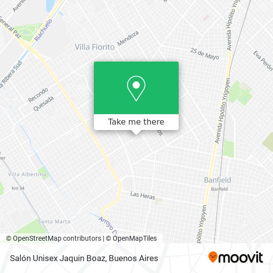 Mapa de Salón Unisex Jaquin Boaz