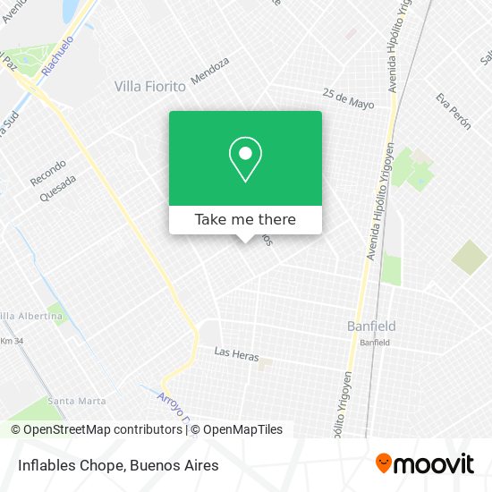 Inflables Chope map