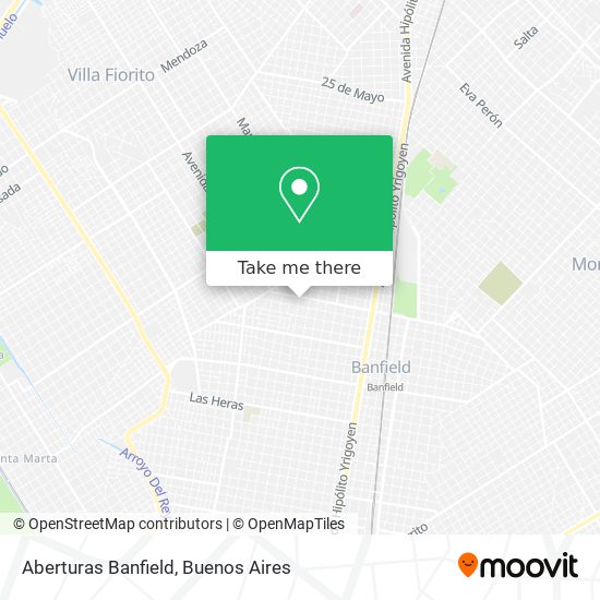 Aberturas Banfield map