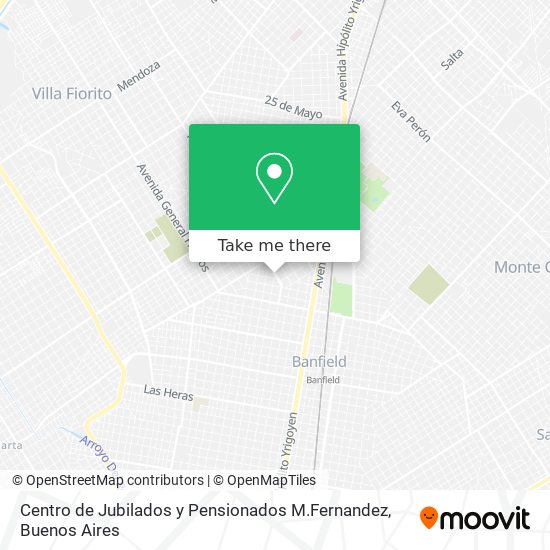 Centro de Jubilados y Pensionados M.Fernandez map