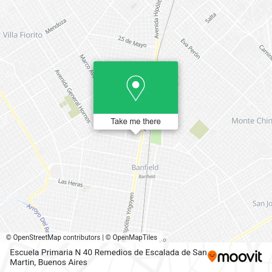 Escuela Primaria N 40 Remedios de Escalada de San Martin map