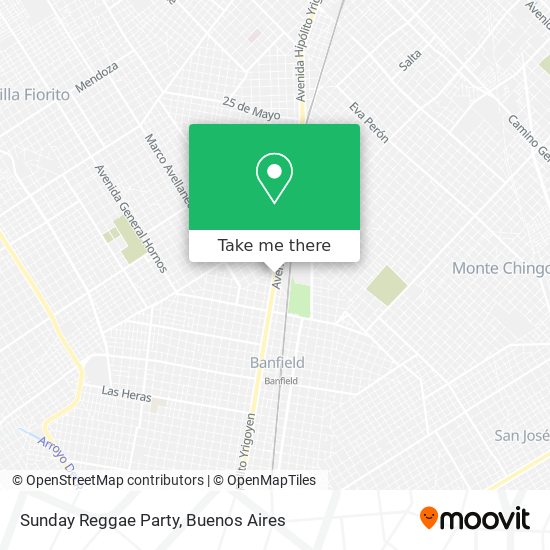 Sunday Reggae Party map