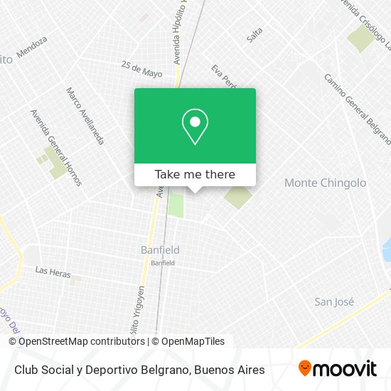 Club Social y Deportivo Belgrano map