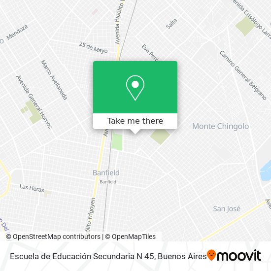 Escuela de Educación Secundaria N 45 map