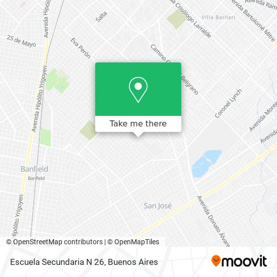 Mapa de Escuela Secundaria N 26