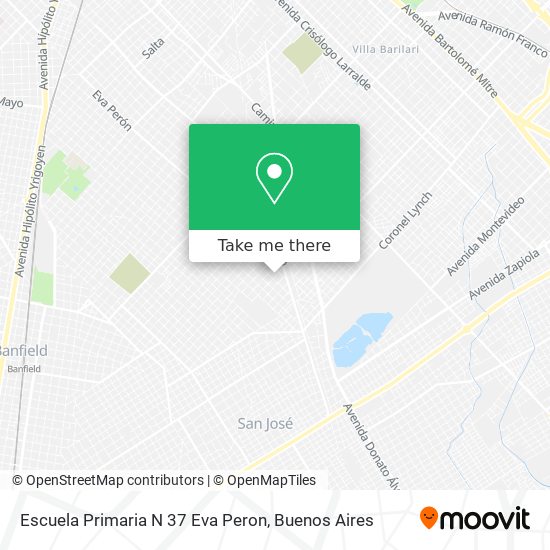 Escuela Primaria N 37 Eva Peron map