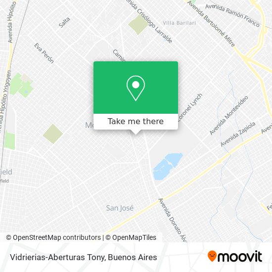 Vidrierias-Aberturas Tony map