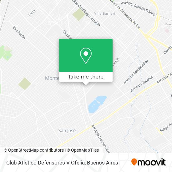 Club Atletico Defensores V Ofelia map