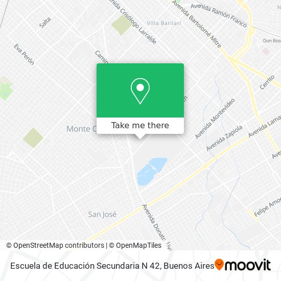 Escuela de Educación Secundaria N 42 map