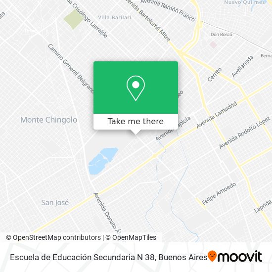 Escuela de Educación Secundaria N 38 map