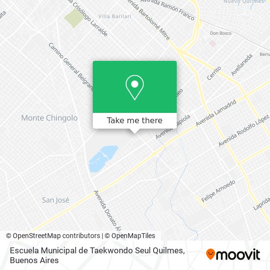 Escuela Municipal de Taekwondo Seul Quilmes map