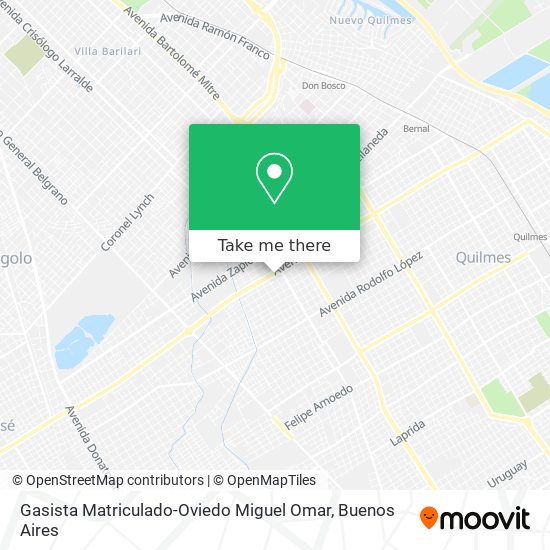 Mapa de Gasista Matriculado-Oviedo Miguel Omar