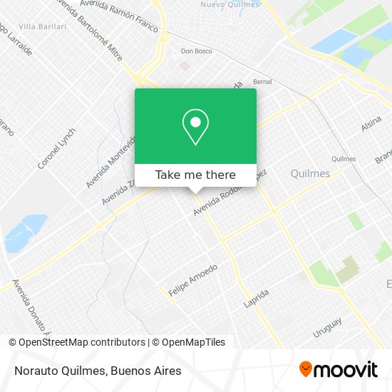 Norauto Quilmes map