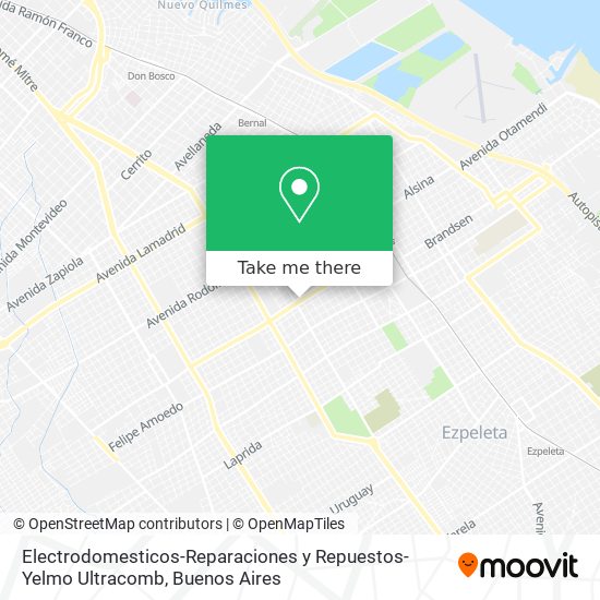 Electrodomesticos-Reparaciones y Repuestos-Yelmo Ultracomb map