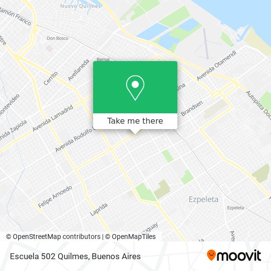 Escuela 502 Quilmes map