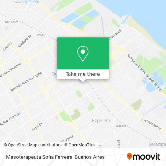 Masoterapeuta Sofia Ferreira map